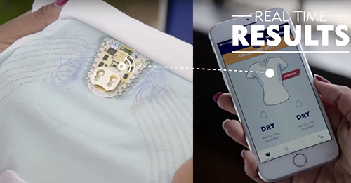 Nivea: sweat-sensing t-shirt